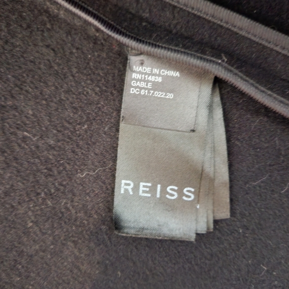 Reiss gable Epsom overcoat black - Picture 5 of 7